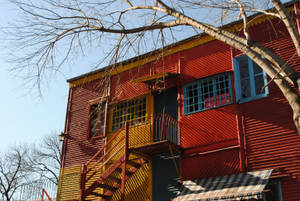 Buenos Aires Caminito Tenement Wallpaper