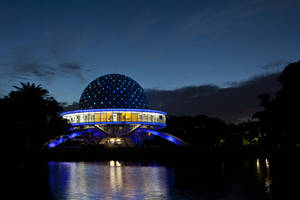 Buenos Aires Planetarium Night View Wallpaper