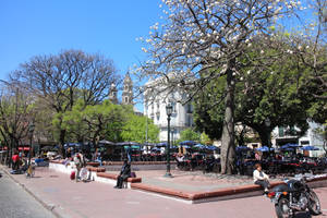 Buenos Aires Plaza Dorrego Wallpaper