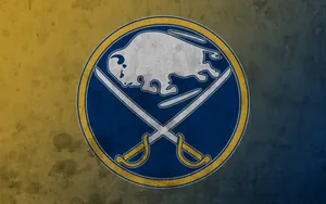 Buffalo Sabres Displaying Strength And Spirit In Rugged Blue And Yellow Wallpaper