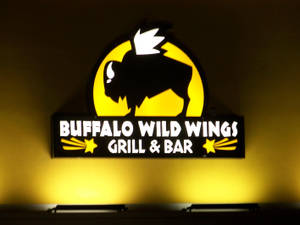 Buffalo Wild Wings Lit Signage Wallpaper