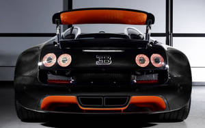 Bugatti Veyron Rear End Wallpaper