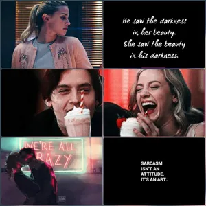 Bughead Collage Riverdale Quotes Wallpaper