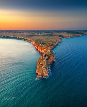 Bulgaria Aerial Cape Kaliakra Wallpaper