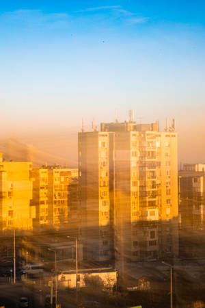 Bulgaria Buildings Sun Dust Wallpaper