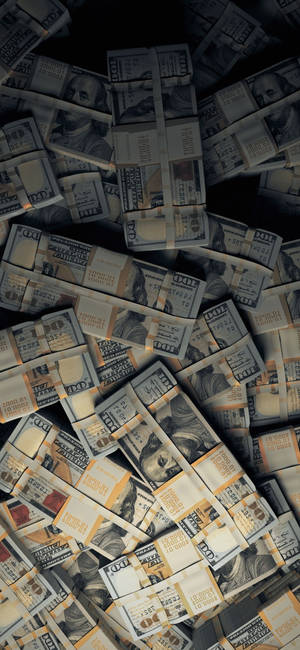 Bundles Of Money Iphone Wallpaper