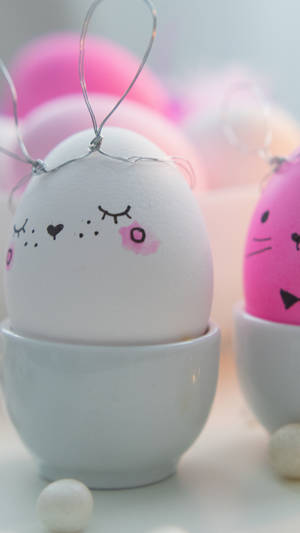 Bunny Egg Emoji Wallpaper