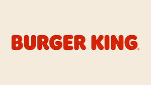 Burger King Minimalist Word Mark Wallpaper
