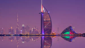 Burj Al Arab Purple Wallpaper