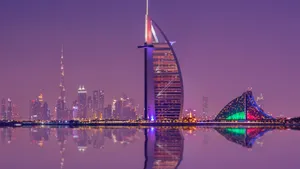 Burj Al Arab Purple Wallpaper