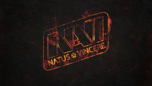 Burning Natus Vincere Logo Wallpaper