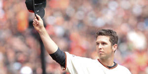 Buster Posey Hats Up Wallpaper