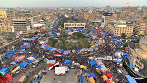 Busy Baghdad City Wallpaper