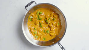 Butter Chicken In Silver Pot Wallpaper