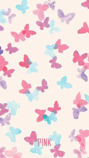 Butterflies Cute Pattern Iphone Wallpaper