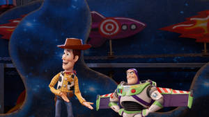 Buzz Lightyear And Woody Talking Wallpaper