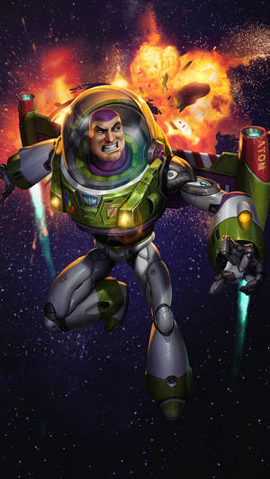 Buzz Lightyear Cartoon Art Wallpaper