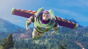 Buzz Lightyear On Flight Wallpaper