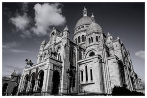 Bw Sacre Coeur Basilica Wallpaper