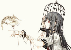 Cage Girl Anime 4k Wallpaper