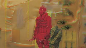 Caiman And Nikaido In The City Of Kaimanstain Wallpaper