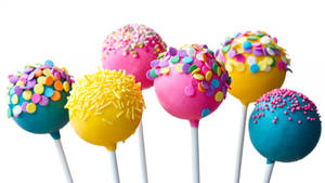 Cake Pops With Sprinkles Food Desktop Wallpaper