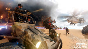 Call Of Duty Black Ops Cold War Desert Battle Wallpaper