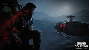 Call Of Duty Black Ops Cold War Woods In Helicopter Wallpaper
