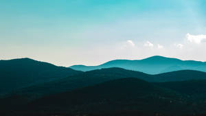 Calm Blue Mountains Wallpaper