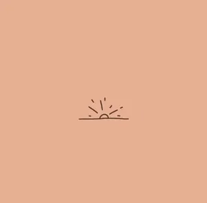 Calming Aesthetic Peach Pink Gradient Wallpaper Wallpaper