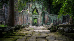 Cambodia Preah Khan Temple Wallpaper