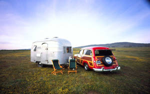 Camping Truck Wallpaper