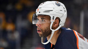 Canadian Ice Hockey Defenseman Darnell Nurse Dutch Angle Shot Wallpaper