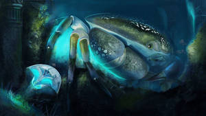 Cancer Crab Symbol Underwater Animation Wallpaper