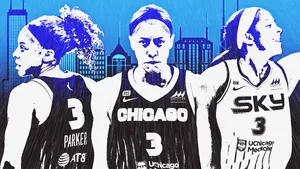 Candace Parker, Wnba Star, Dominates The Court Wallpaper