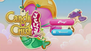 Candy Crush Saga Jelly Version Main Menu Wallpaper