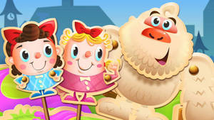 Candy Crush Saga Sisters Kimmy And Tiffi Wallpaper