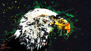 Canva Eagle Art Wallpaper