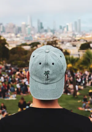 Cap With A Palm Tree Logo Wallpaper