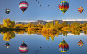 Cappadocia Reflected By Lake Wallpaper