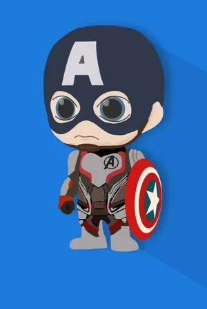 Captain America Chibi Iphone 4s Wallpaper