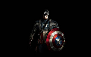Captain America In The Dark Wallpaper