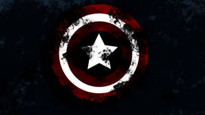 Captain America Shield Black Stains Wallpaper