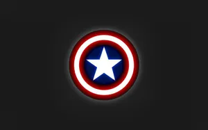 Captain America Shield On Dark Background Wallpaper