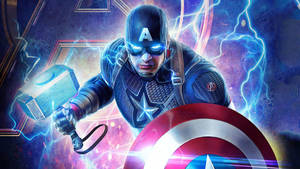 Captain America Superhero Thor Thunder Hammer Wallpaper