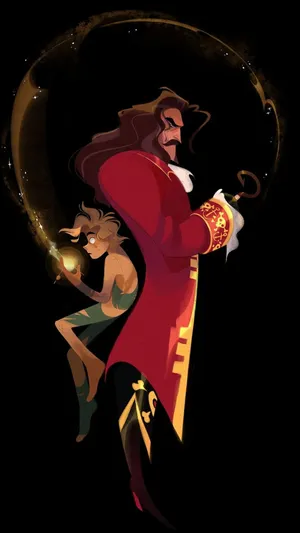 Captain Hook Dazzling Artwork Wallpaper
