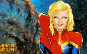 Captain Marvel Comics Cover Wallpaper