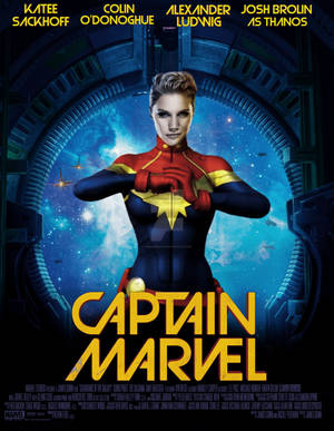 Captain Marvel Fan Art Poster Wallpaper