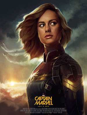 Captain Marvel Hd Movie Poster Wallpaper