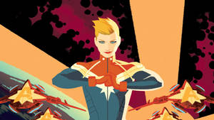 Captain Marvel Pink Fan Art Wallpaper